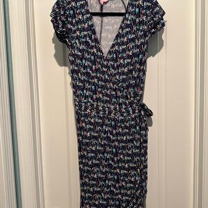 Lilly Pulitzer Oh Buoy Wrap Dress Sz XL